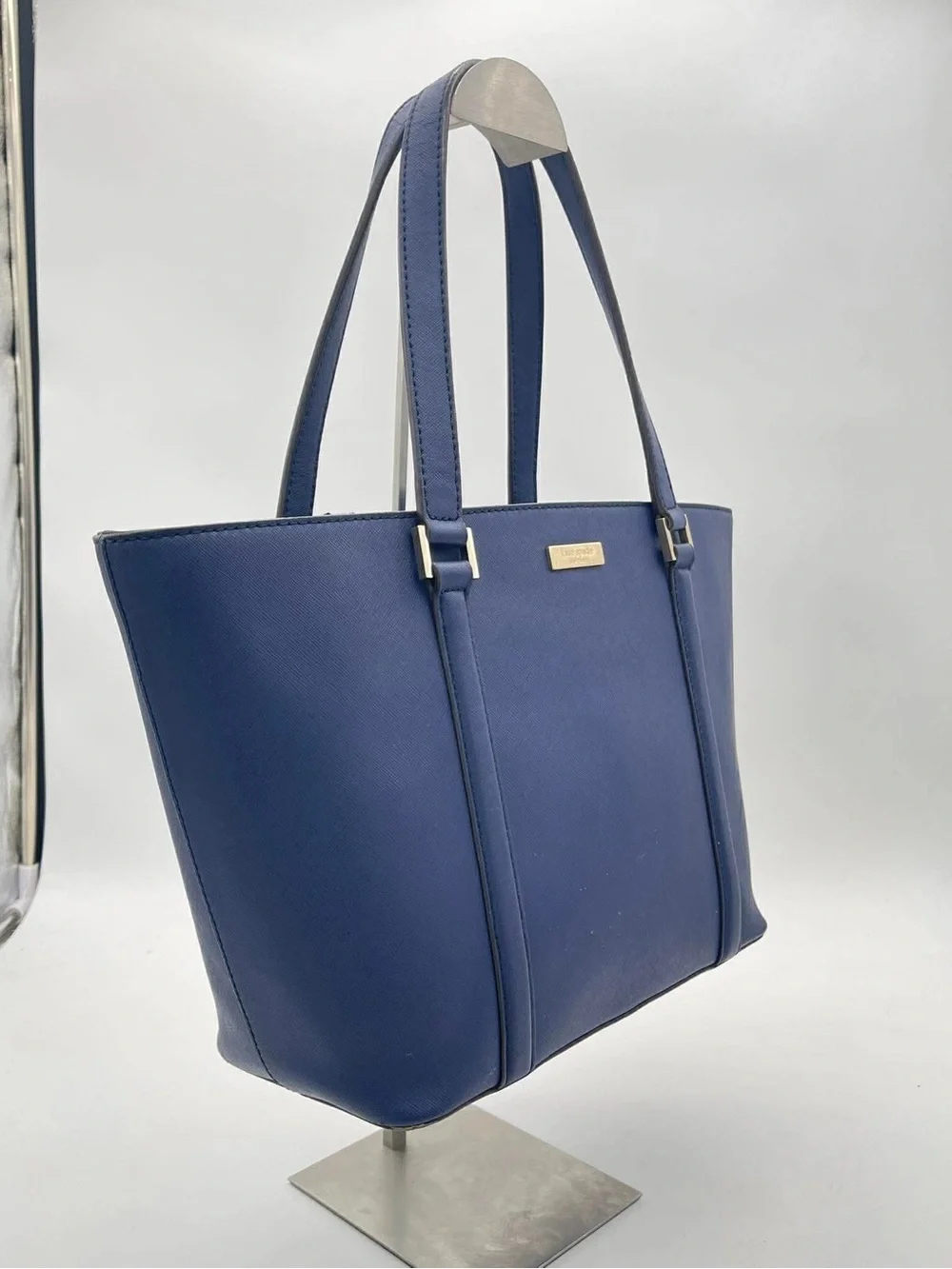 Kate Spade Navy Saffiano Leather Tote Bag